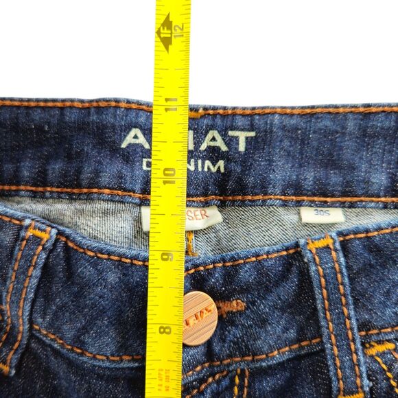 Ariat Trouser Mid Rise Lexie Wide Leg Jeans Size 30 Short Rascal Blue Dark Wash - Picture 5 of 9